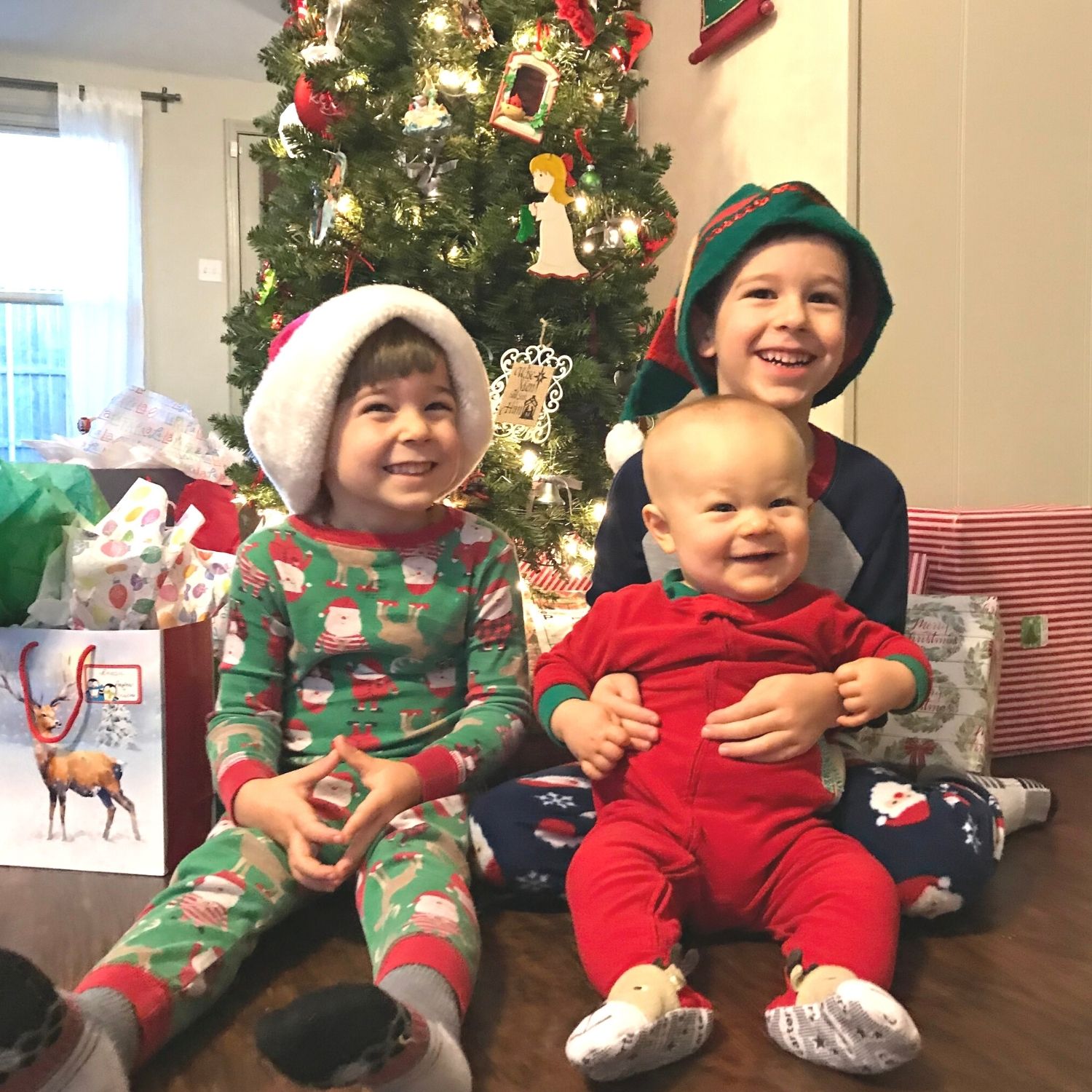 J.C. Derrick's children Christmas photo
