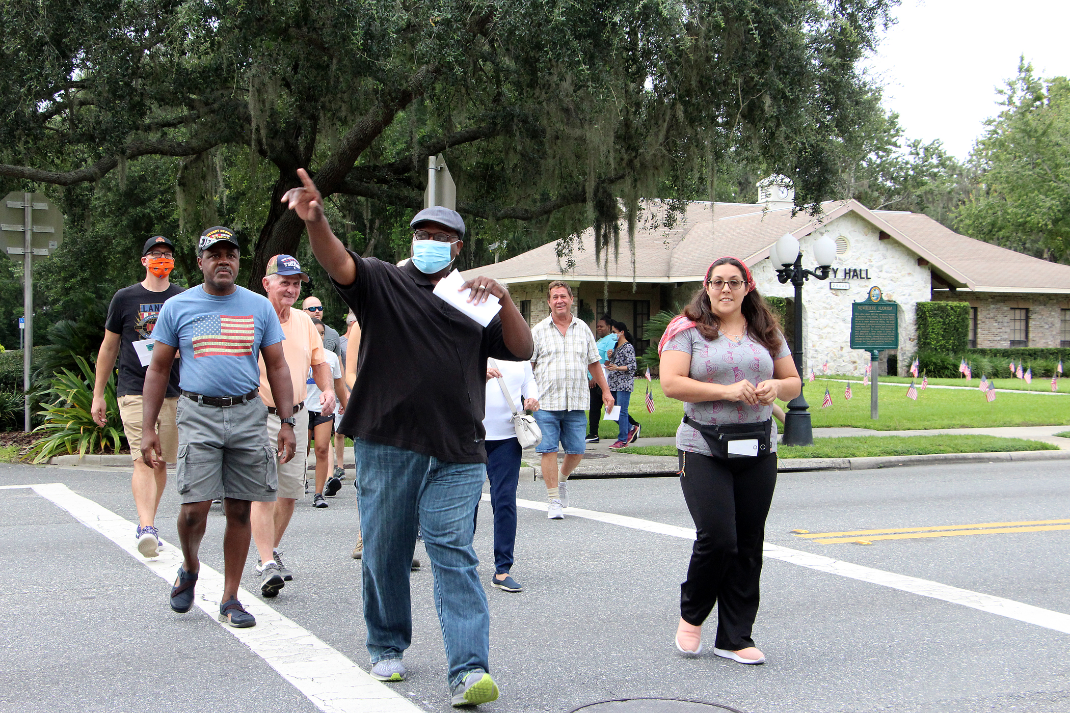 Pastors lead Prayer Walk through Newberry