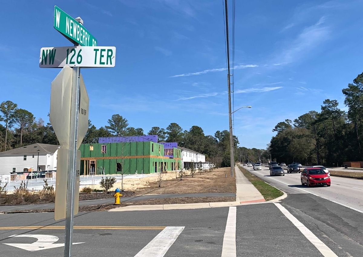Housing development along Newberry next West End