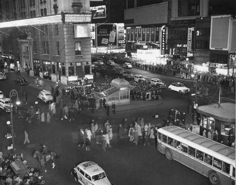 President Truman in Times Square 1948