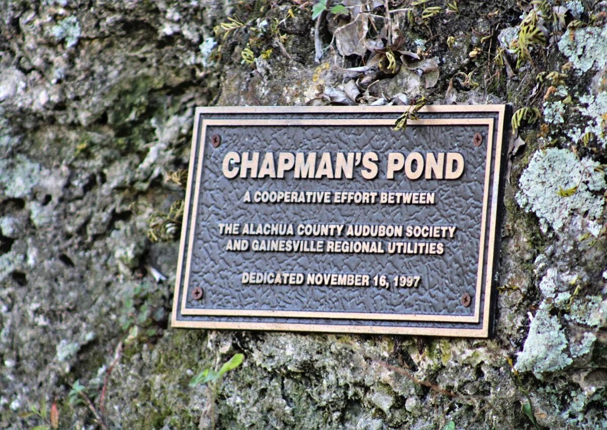Chapman's Pond plaque
