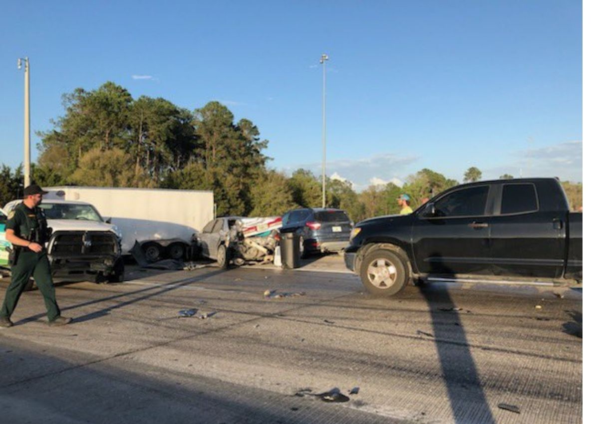 Alachua I-75 exit 399 multi vehicle accident