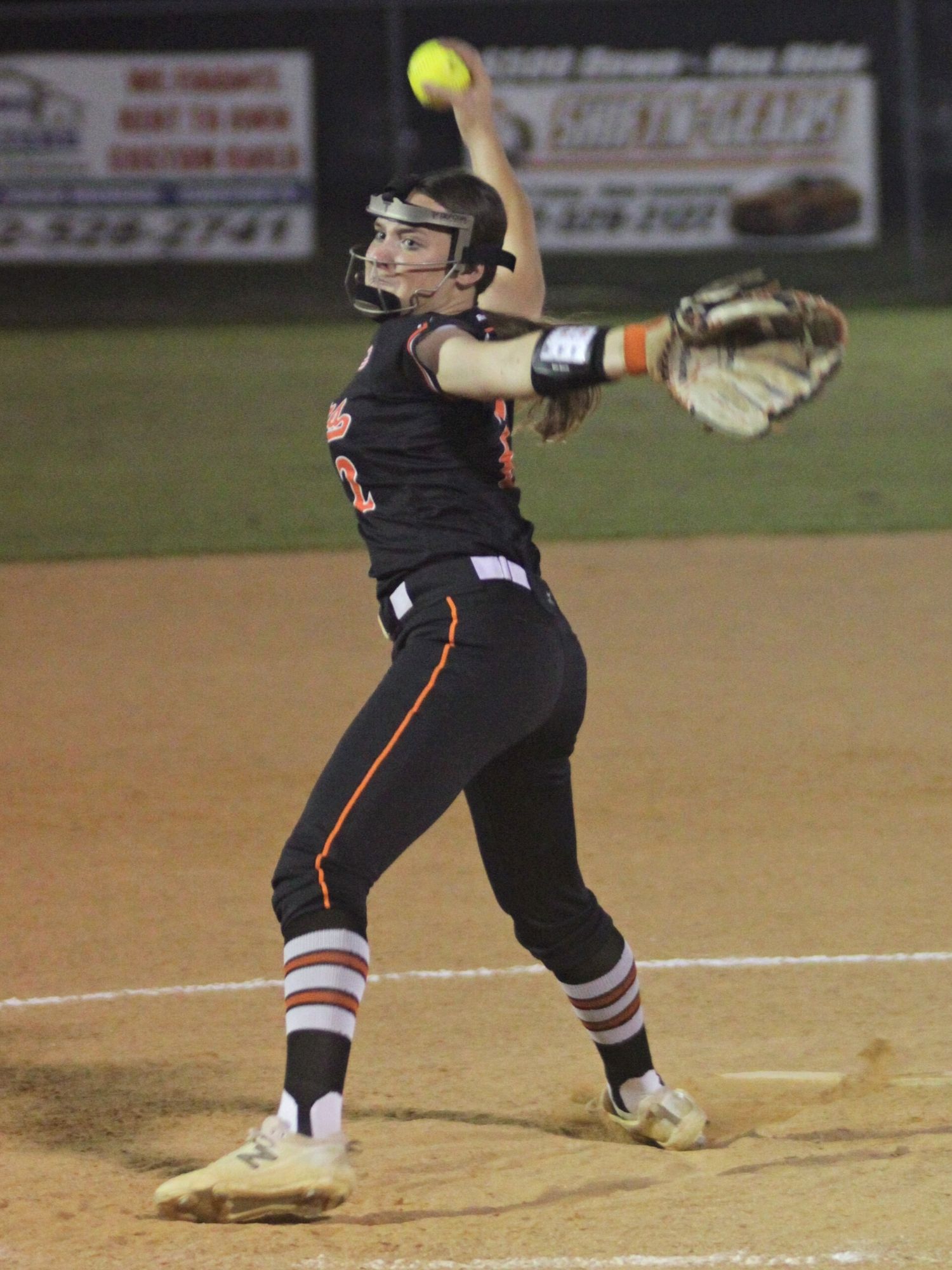 Trenton softball pitcher Addison Allaire