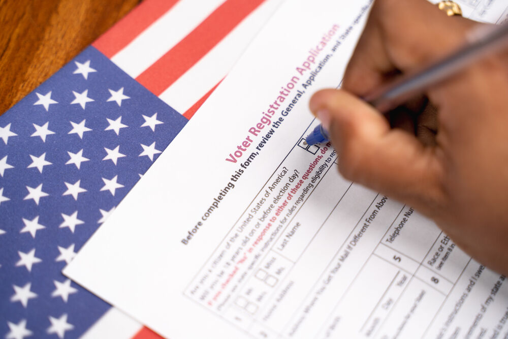 Voter registration form