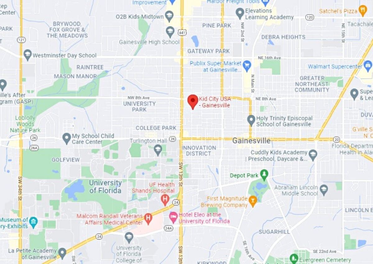 1127 NW 7th Avenue Kids City USA fire map