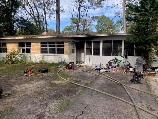 Home in Gainesville that caught on fire