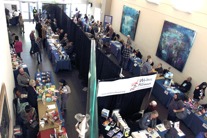 Overhead view of the 2020 Sunshine State Book Festival