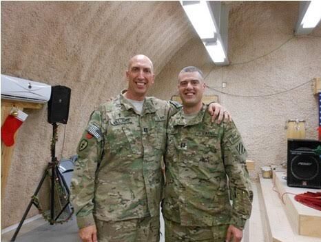 Chuck Williams (left), Chaplain in the US Army.