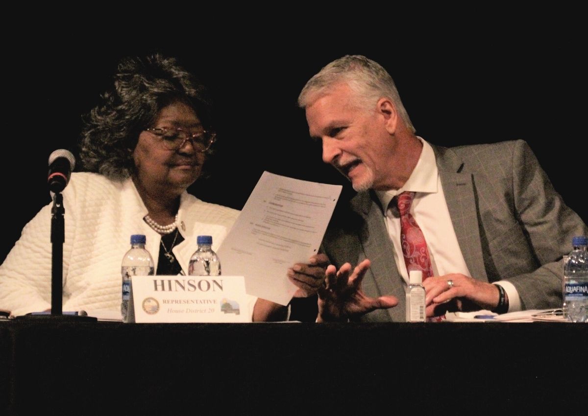 Rep. Yvonne Hinson and State Sen. Keith Perry