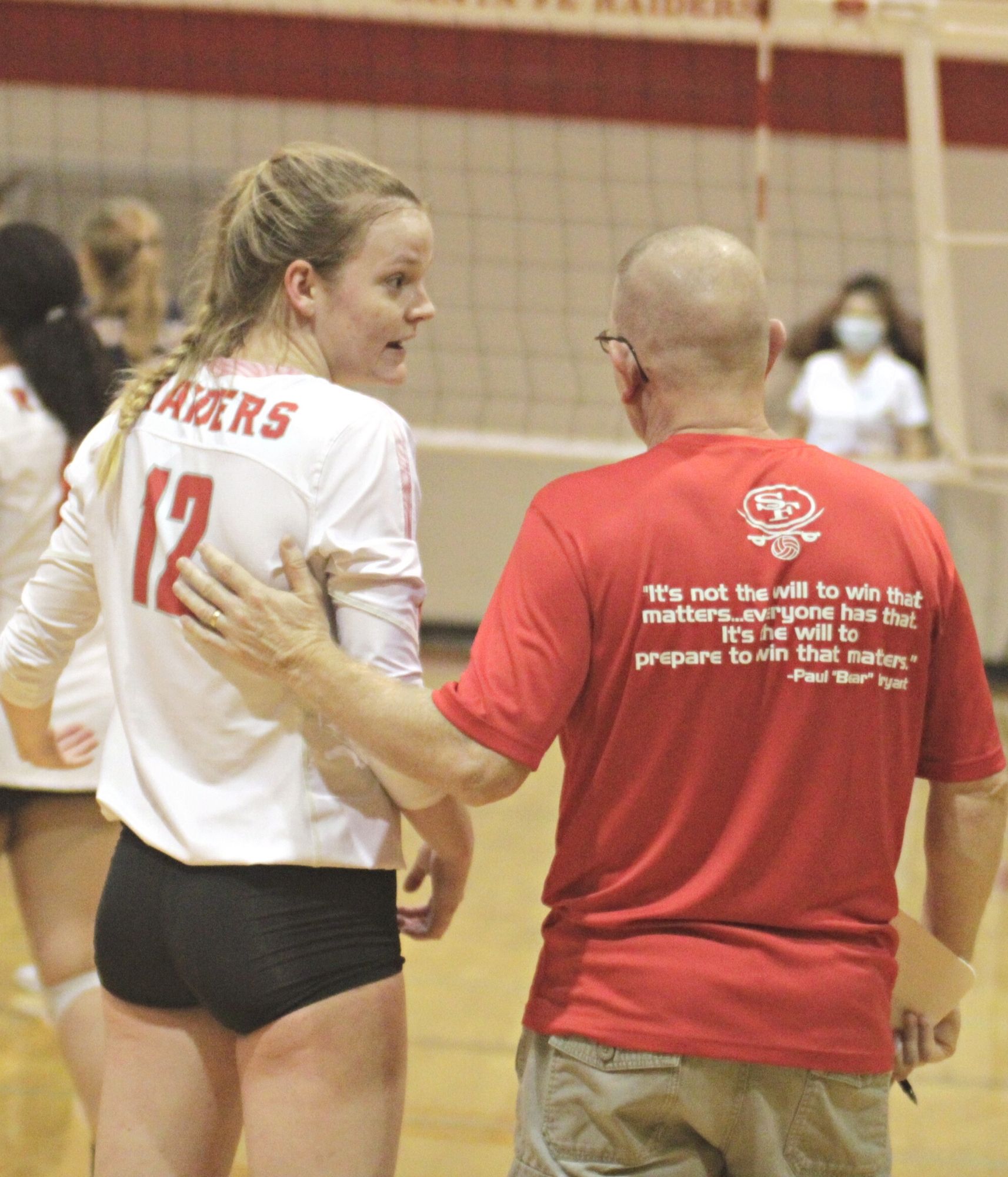 Santa Fe's Rylie Tam and coach Eric Marshall