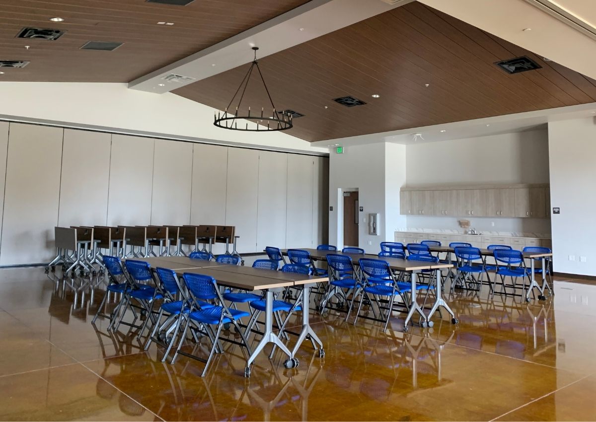 Classroom at the new Ag Auditorium Building in Newberry