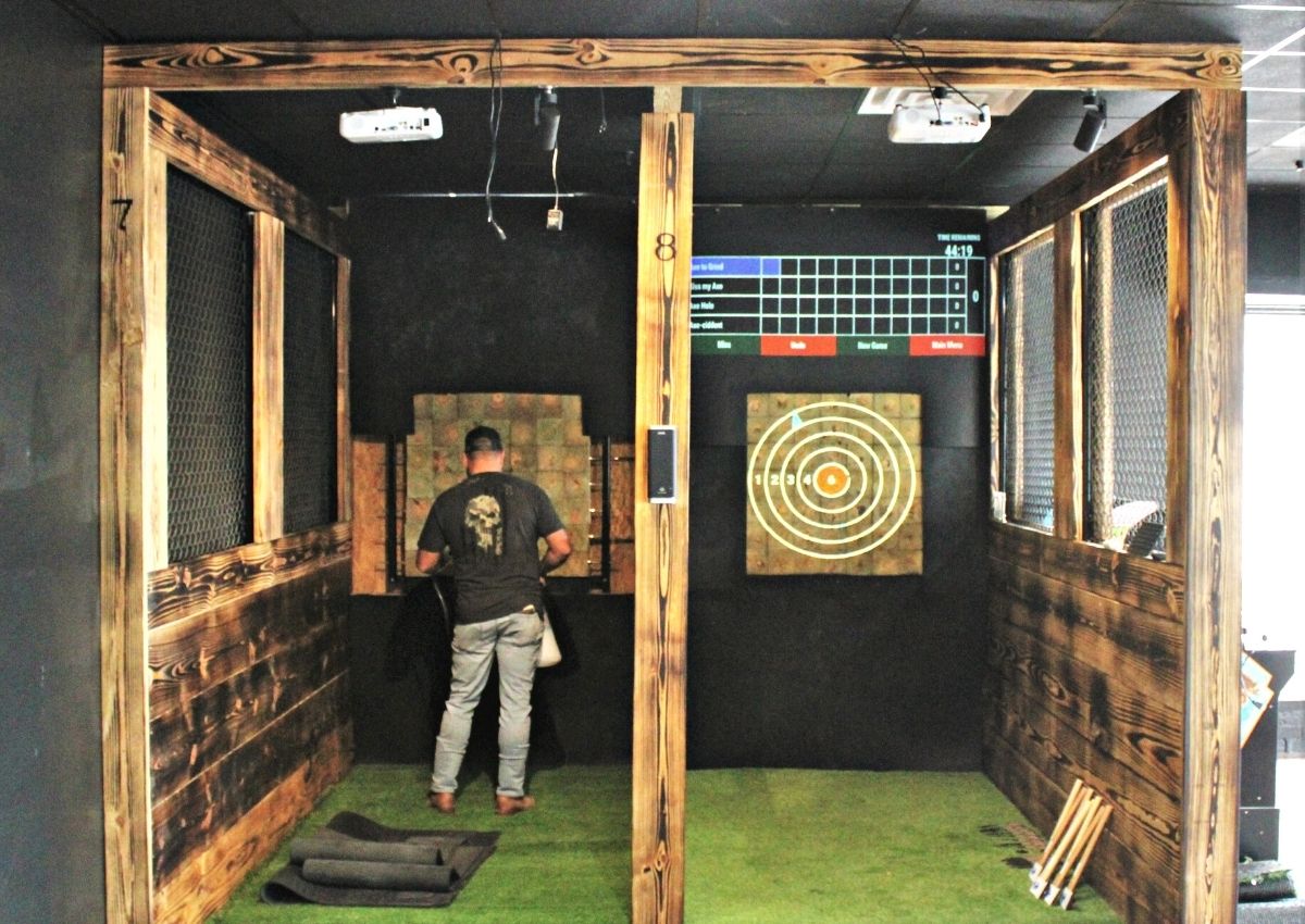 Bullseye's target range with digital display