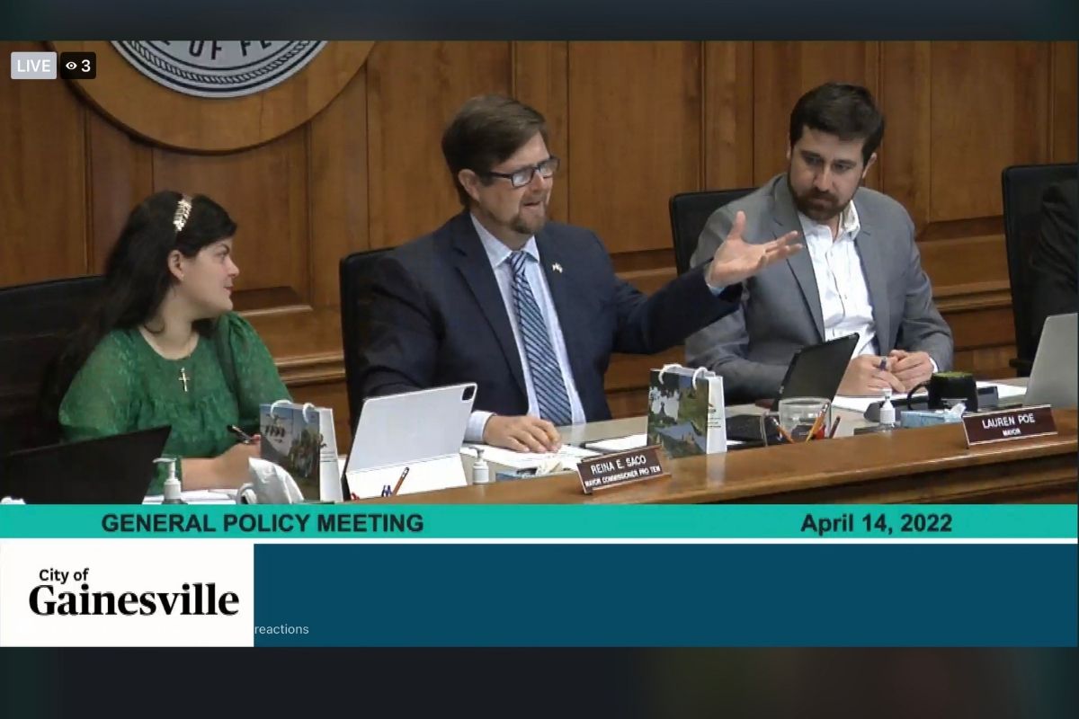 Mayor Lauren Poe speaks at the General Policy Committee meeting