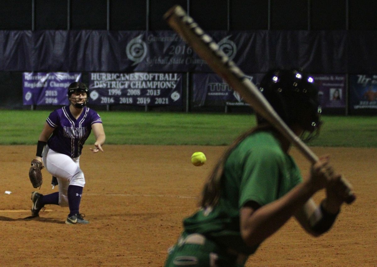 Gainesville's Kyra Hornsby pitches to Suwannee's Zoie Hatch