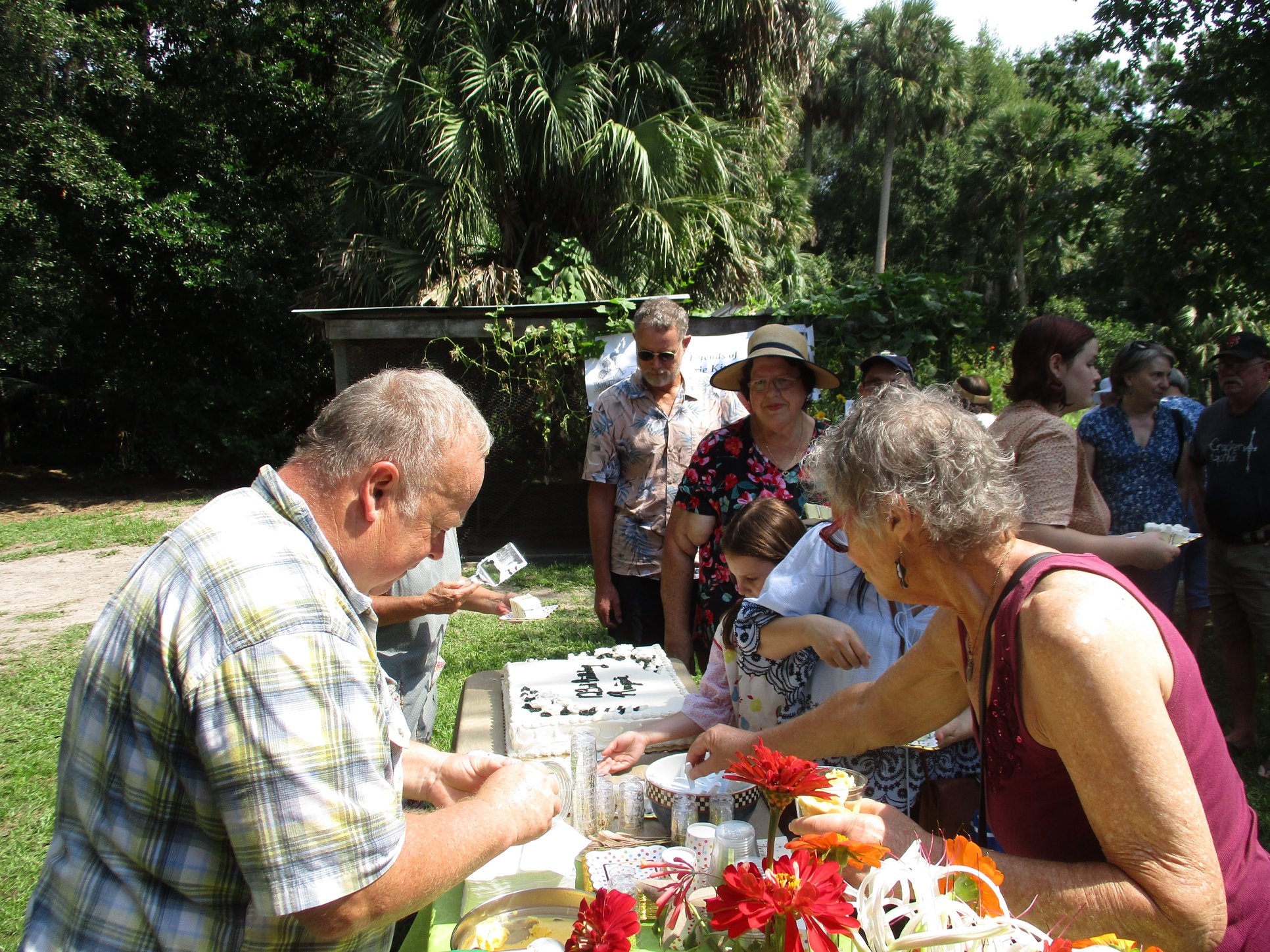 Fans gather for a Marjorie Kinnan Rawlings birthday party in 2019