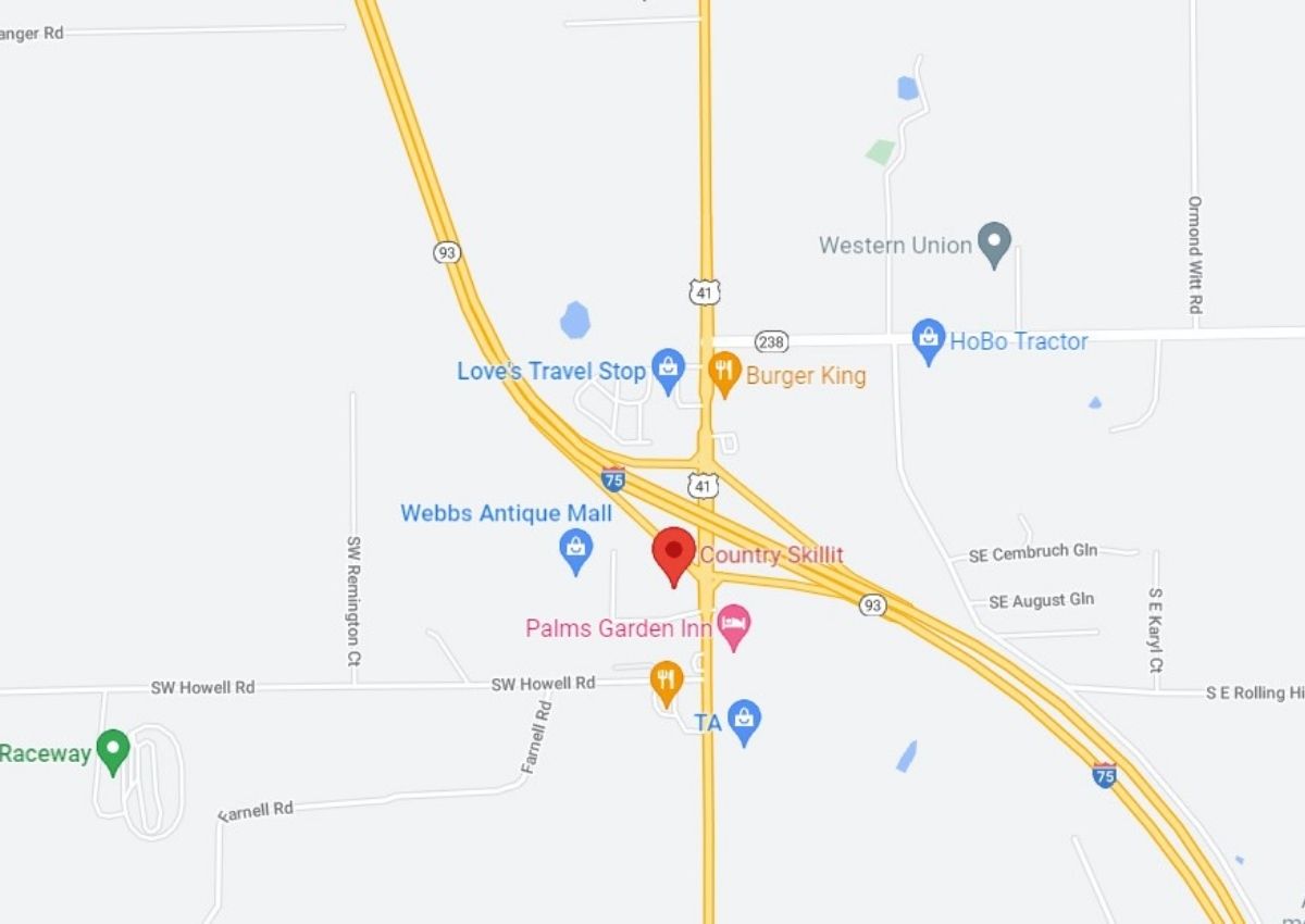 Lake City man dies off I-75 exit 414 offramp map