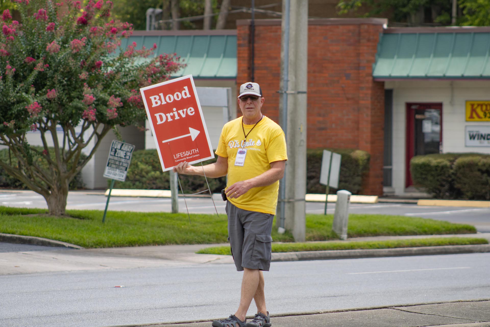 Gainesville radio DJ Larry Wilson walks