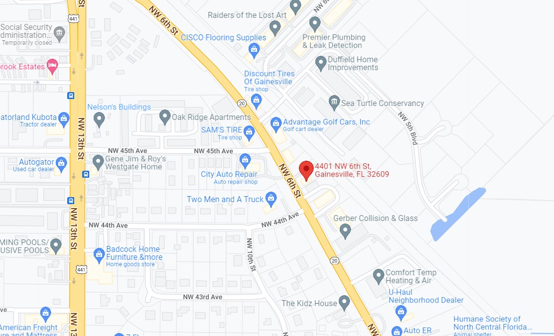 Fire at 4401 NW 6th Street map