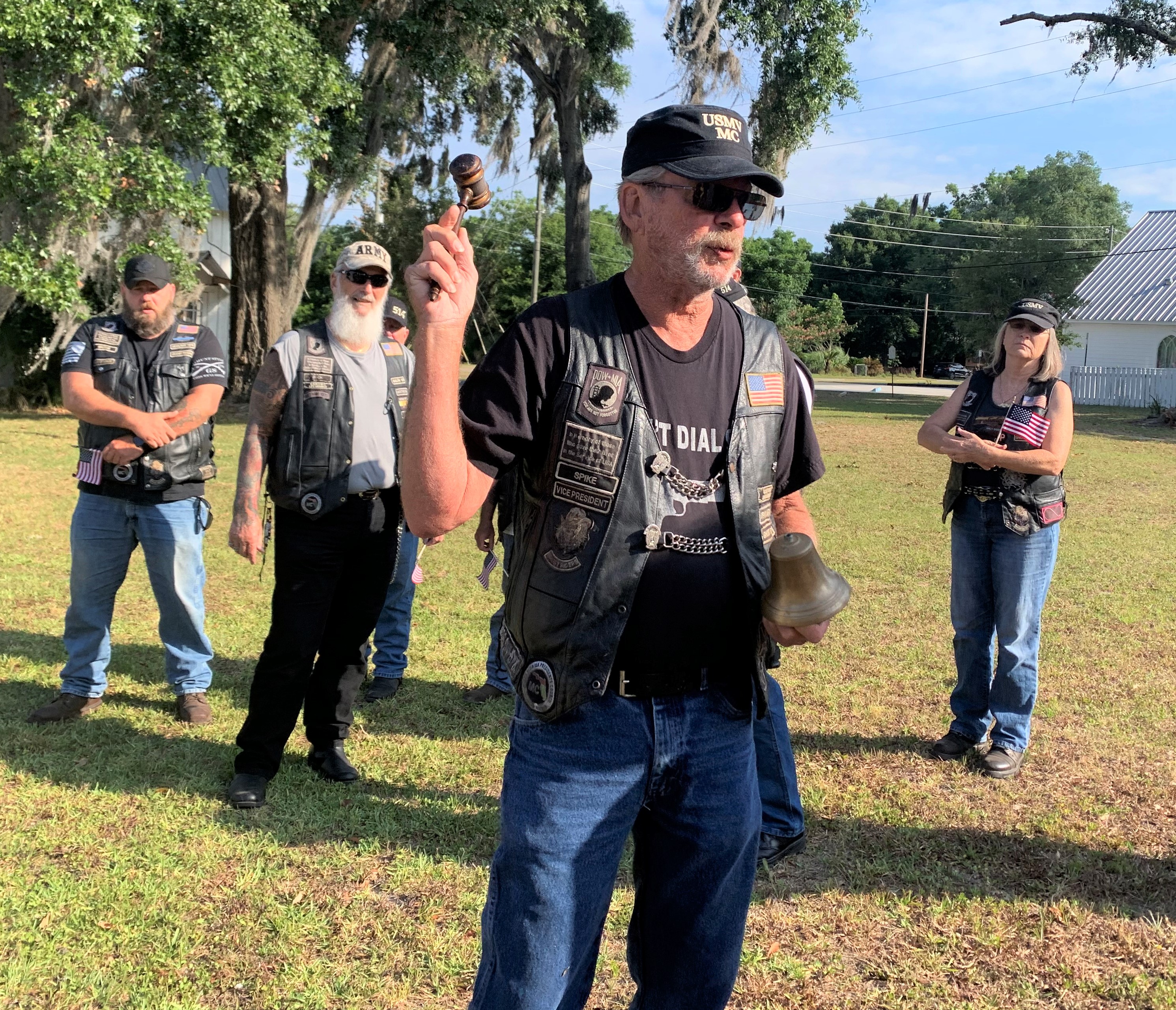 U.S. Military Vets Spike Mueller rings a bell