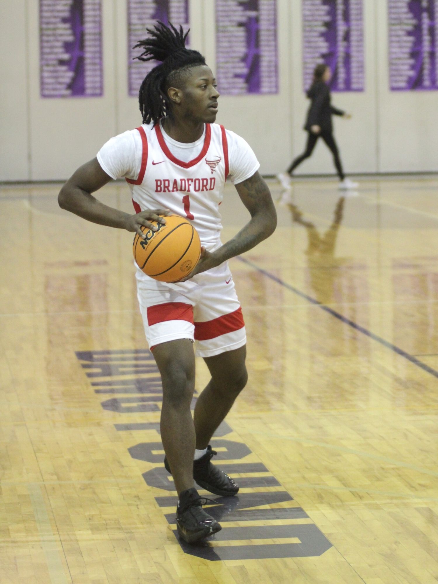 Bradford's Jontez Williams holds ball