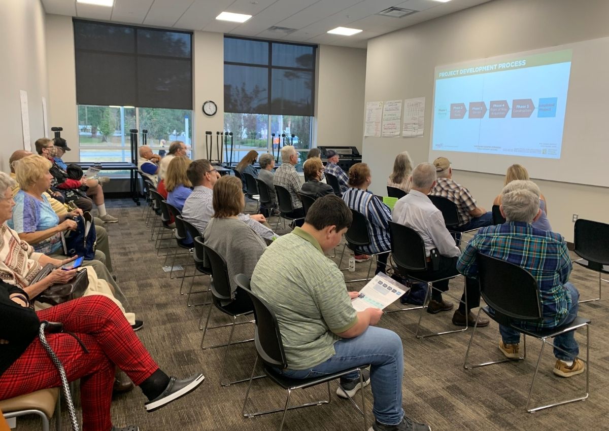 Levy County residents watch presentation