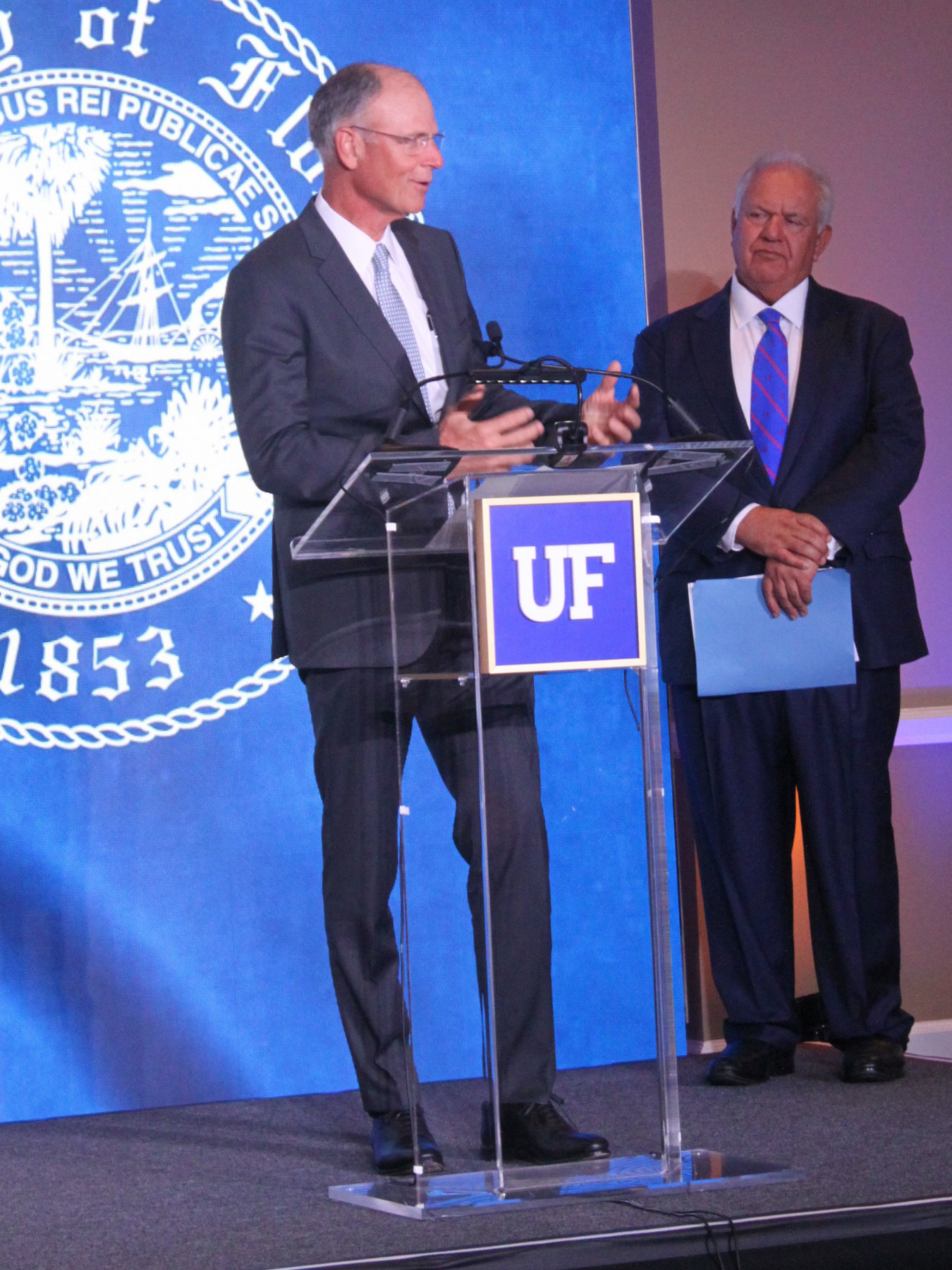 Syd Kitson speaks at UF press conference