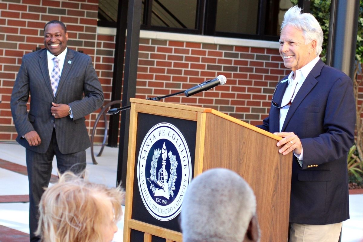 SF College President Paul Broadie and SF College President Emeritus Jackson Sasser