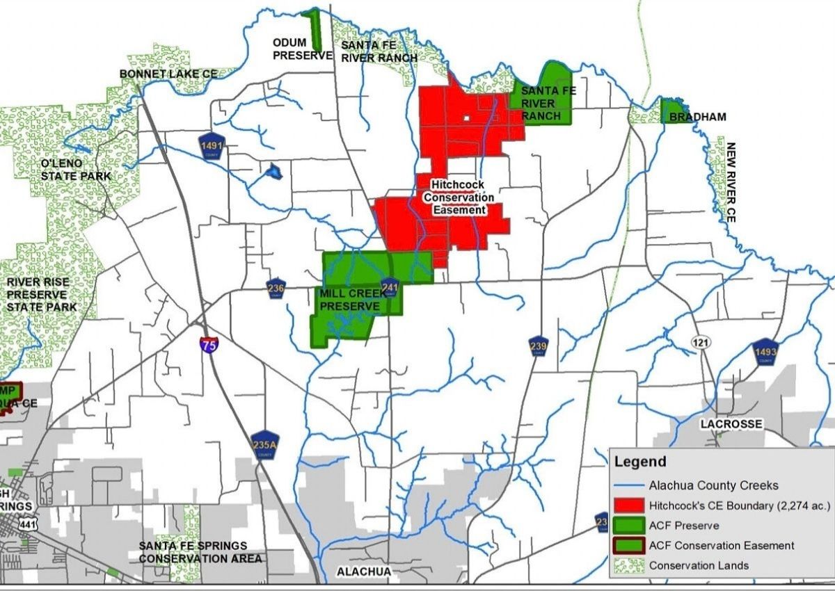 Alachua County Forever Hitchcock Conservation Easement acquisition