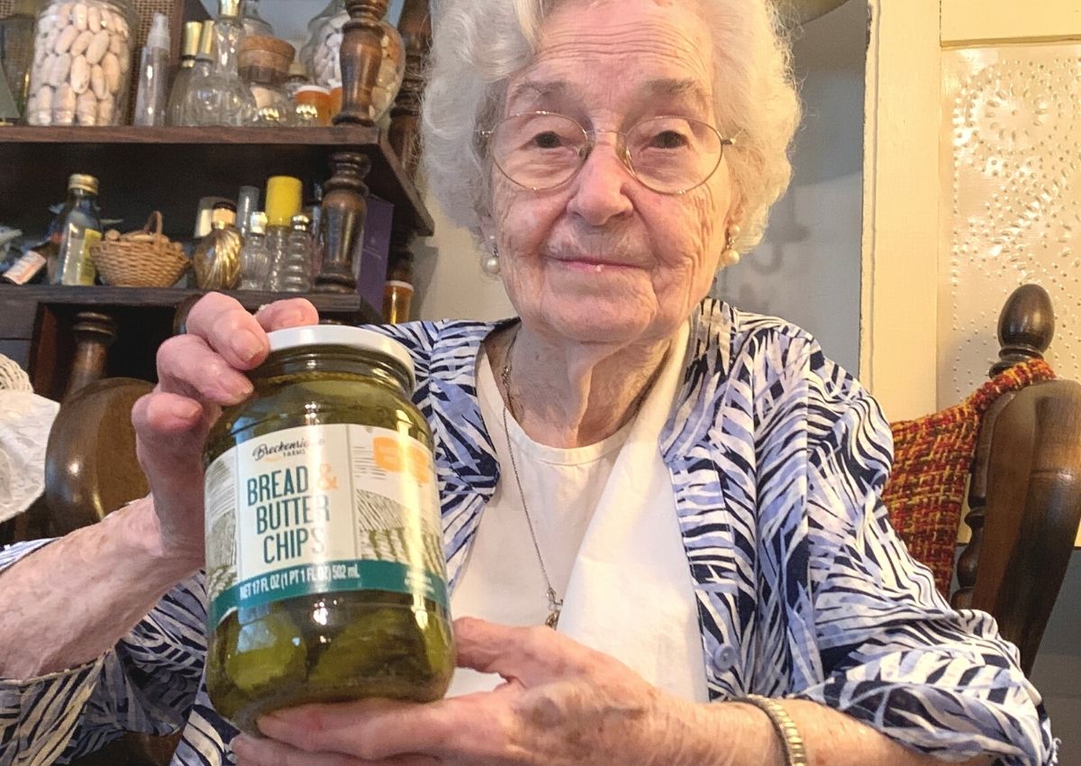 Iva McLaughlin and pickles