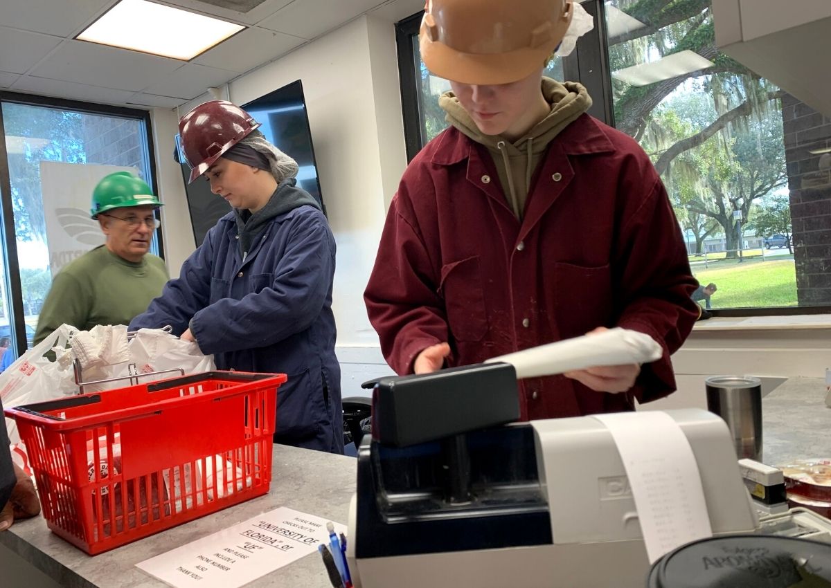 UF Meat Processing Center at register