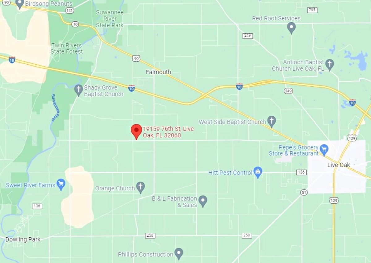 19159 76th St., Live Oak, FL map