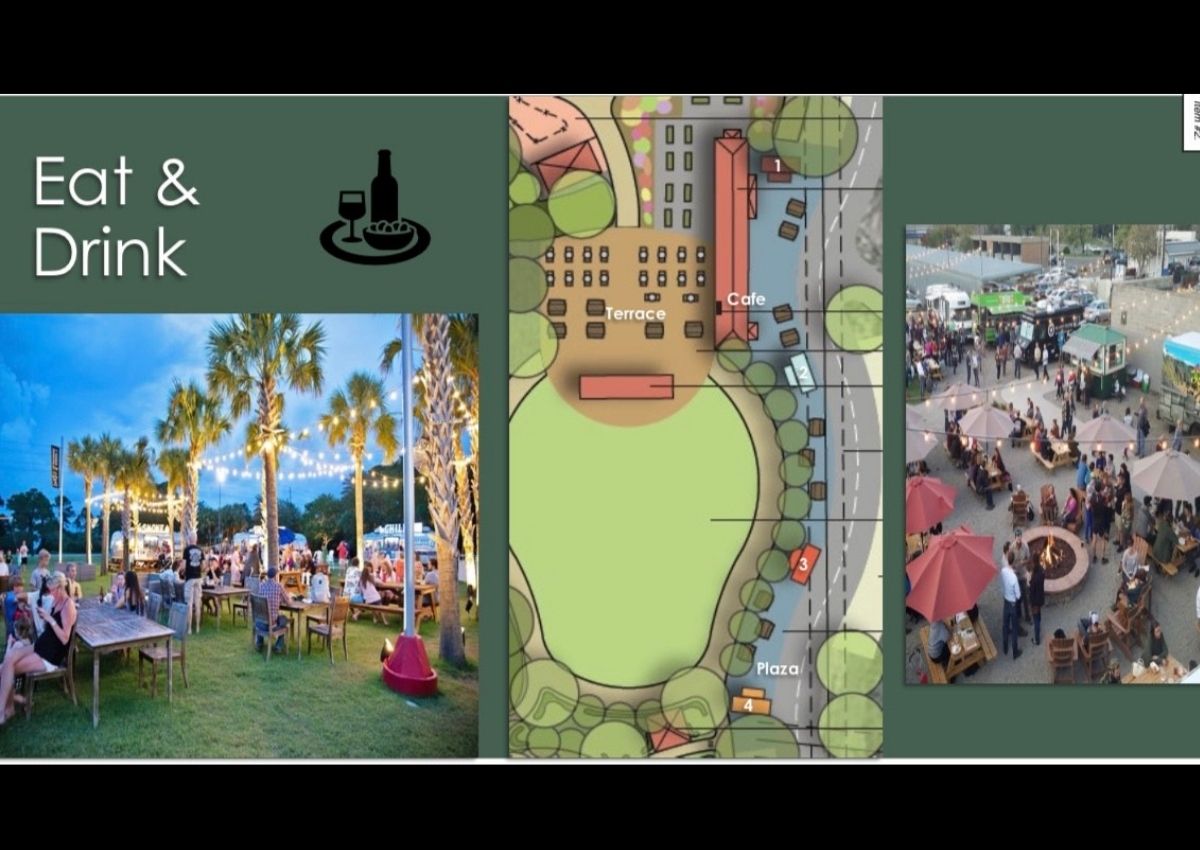 Dear Garden eat and drink conceptual site plan