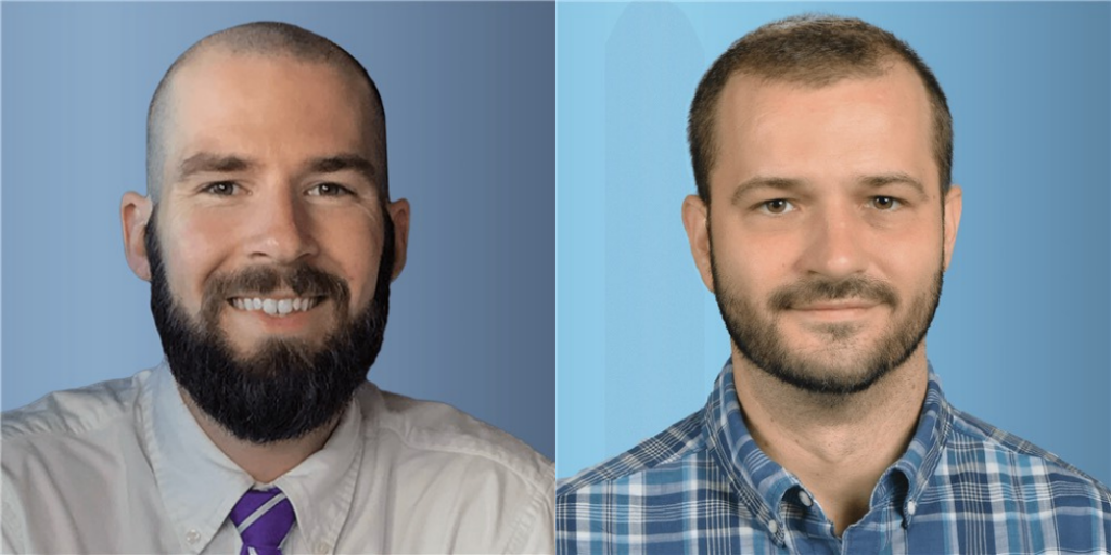 Prescott Cowles, left and Jason Stanford, right.