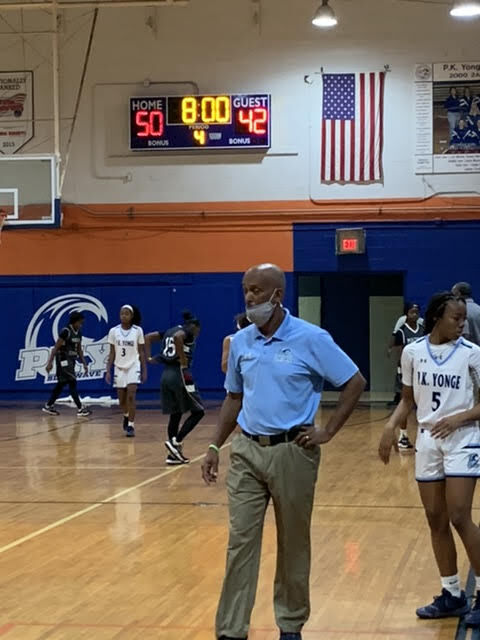 Willie Powers coaching on the court