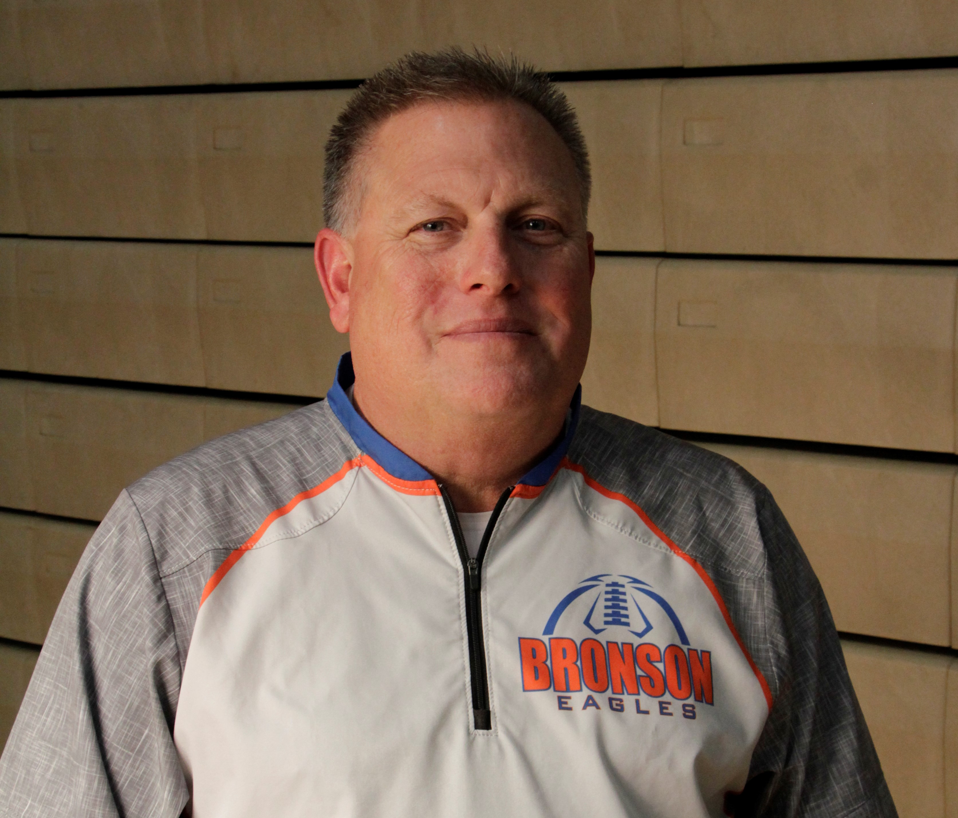 Bronson head coach Russell Holley