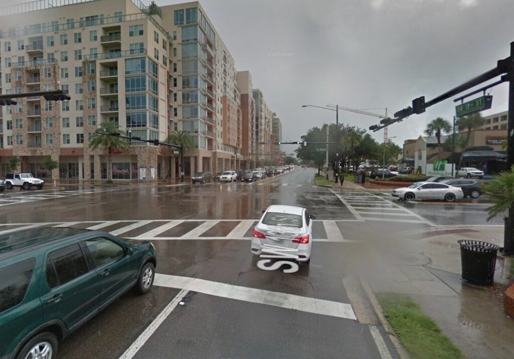 An RTS bus hit and killed a male pedestrian at the NW 13th Street and West University Avenue intersection on Thursday evening.