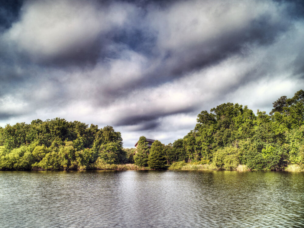 Storm clouds roll over Lake Alice.