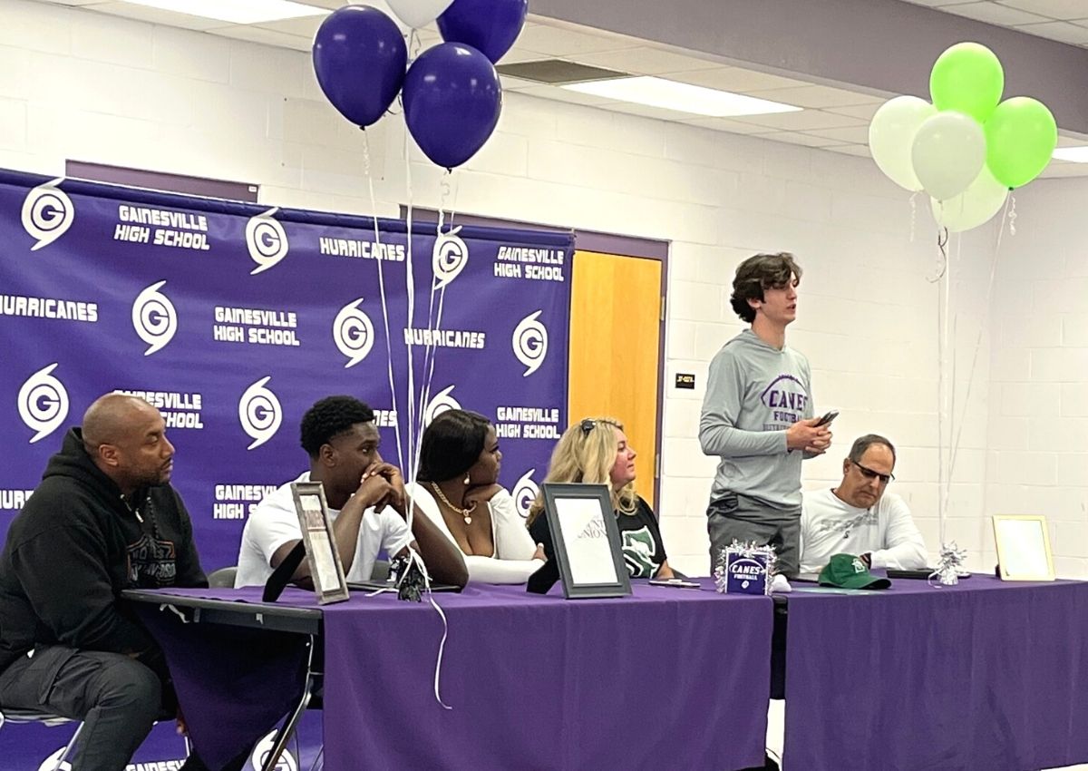 Gainesville High's Andrew Tisher on Signing Day