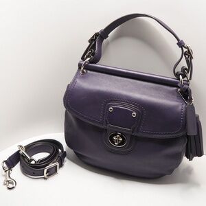 Purple Coach purse