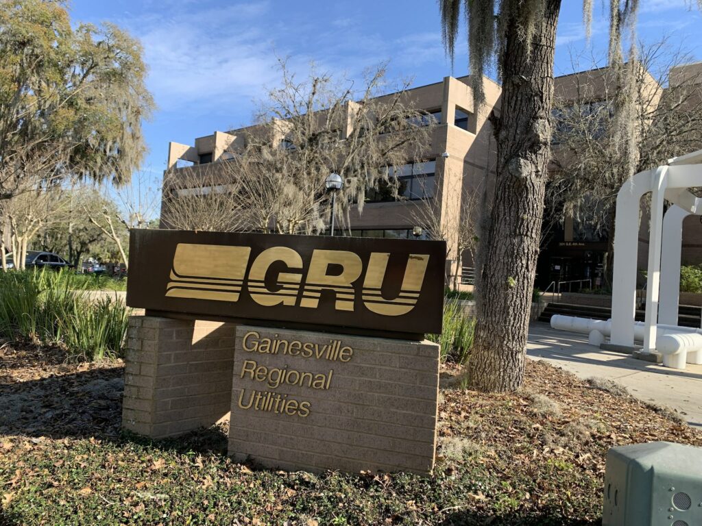 Gainesville Regional Utilities sign