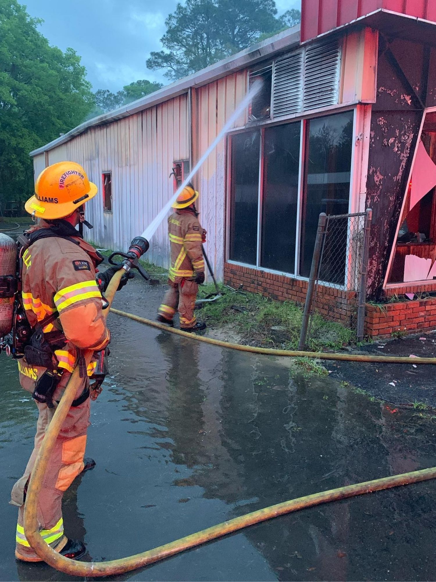 GFR firefighters extinguish TNT Graphics fire