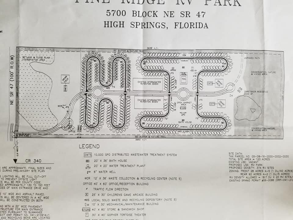 Gilchrist rv site map