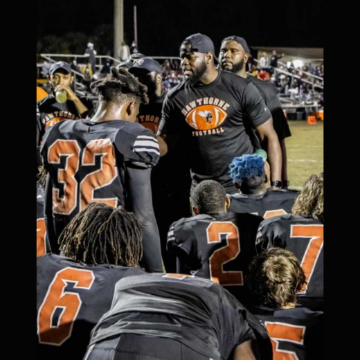 Hawthorne's Cornelius Ingram was named runner-up for the Florida Dairy Farmers Class 1A Coach of the Year.