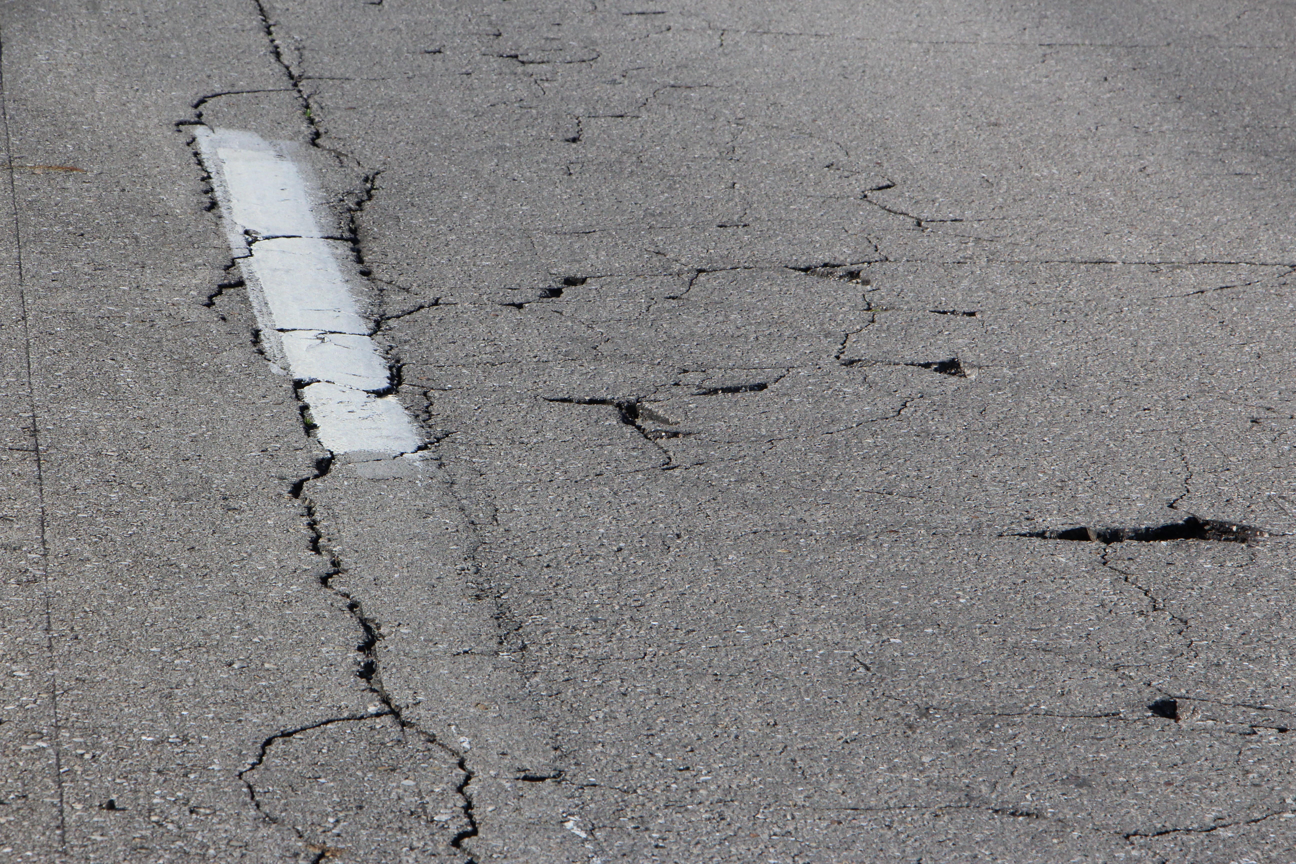 CR 337 showing pavement cracking