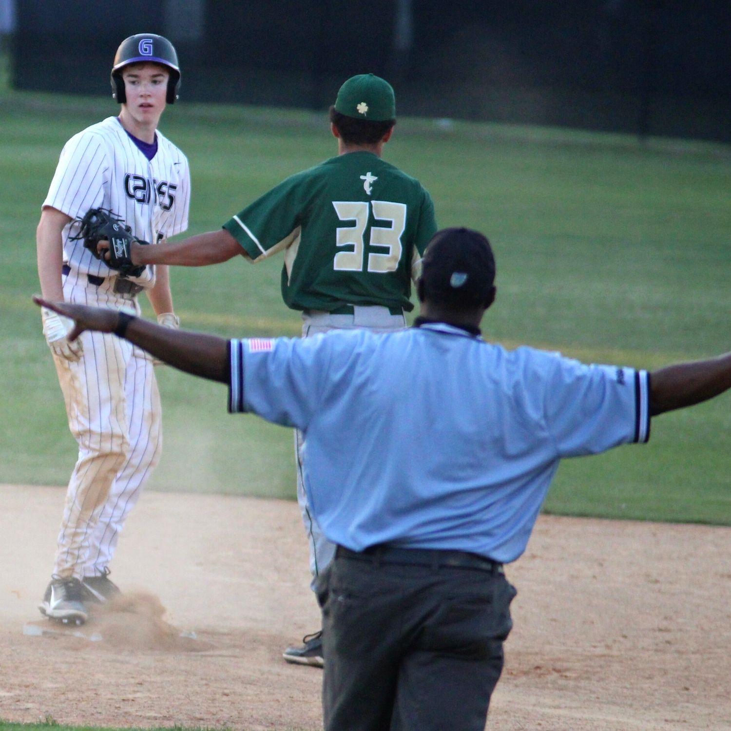Gainesville's Bennett Bruggeman steals second base