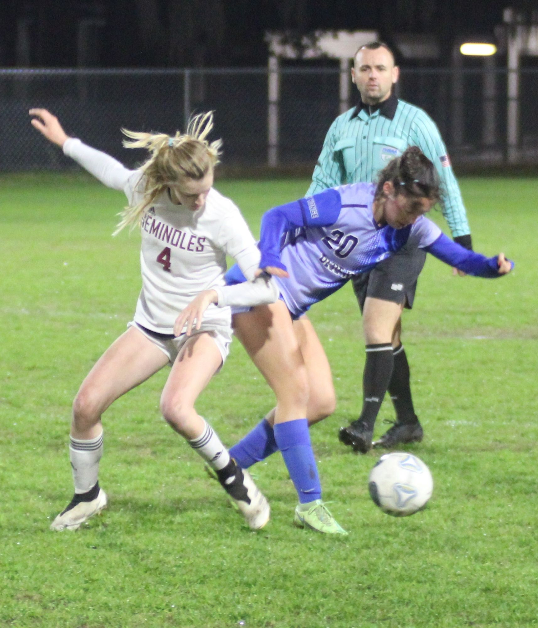 PK Yonge's Marleigh Schackow battles for ball