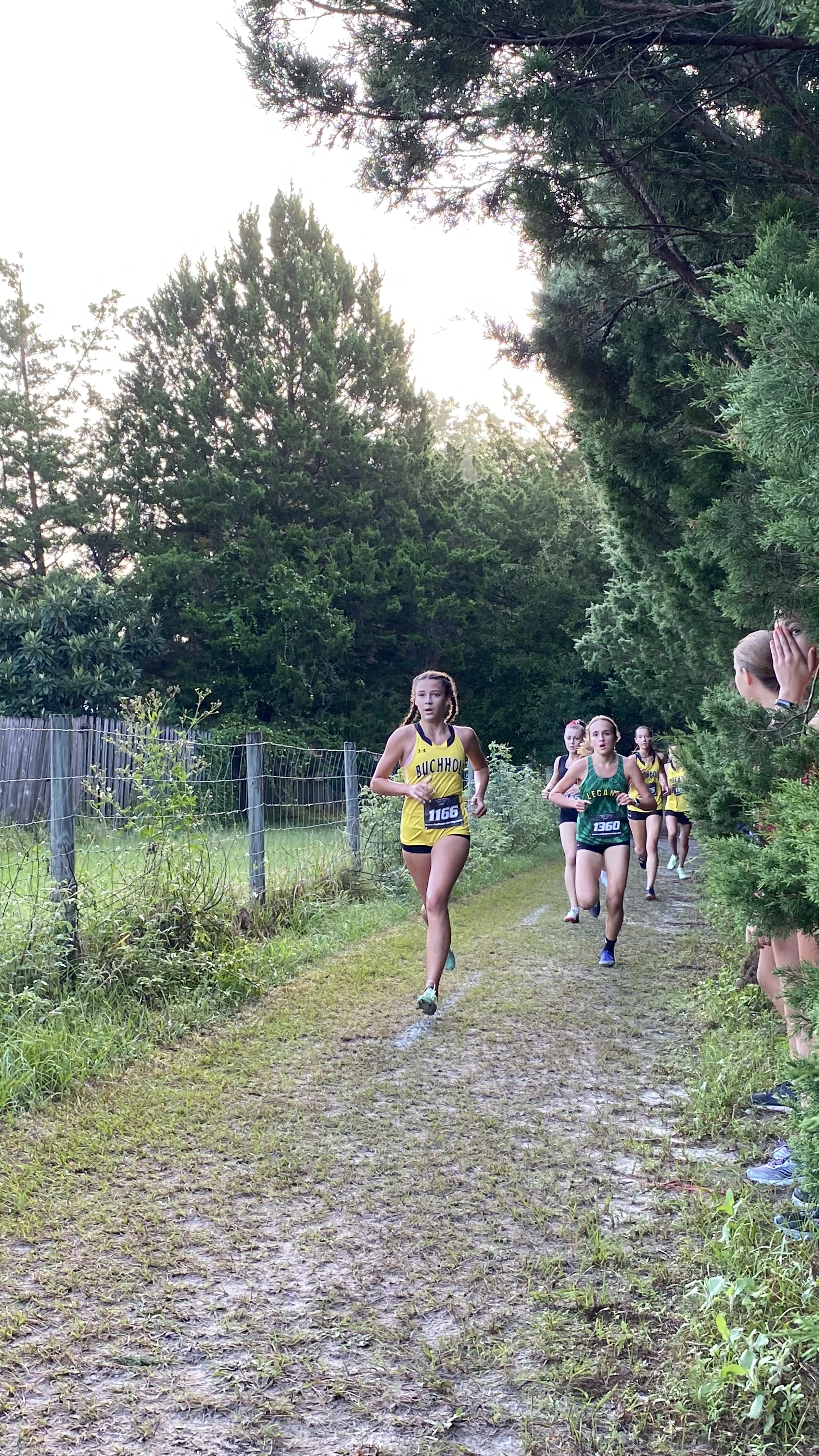 Emma White of Buchholz runs in the Bobcat Classic at Santa Fe College