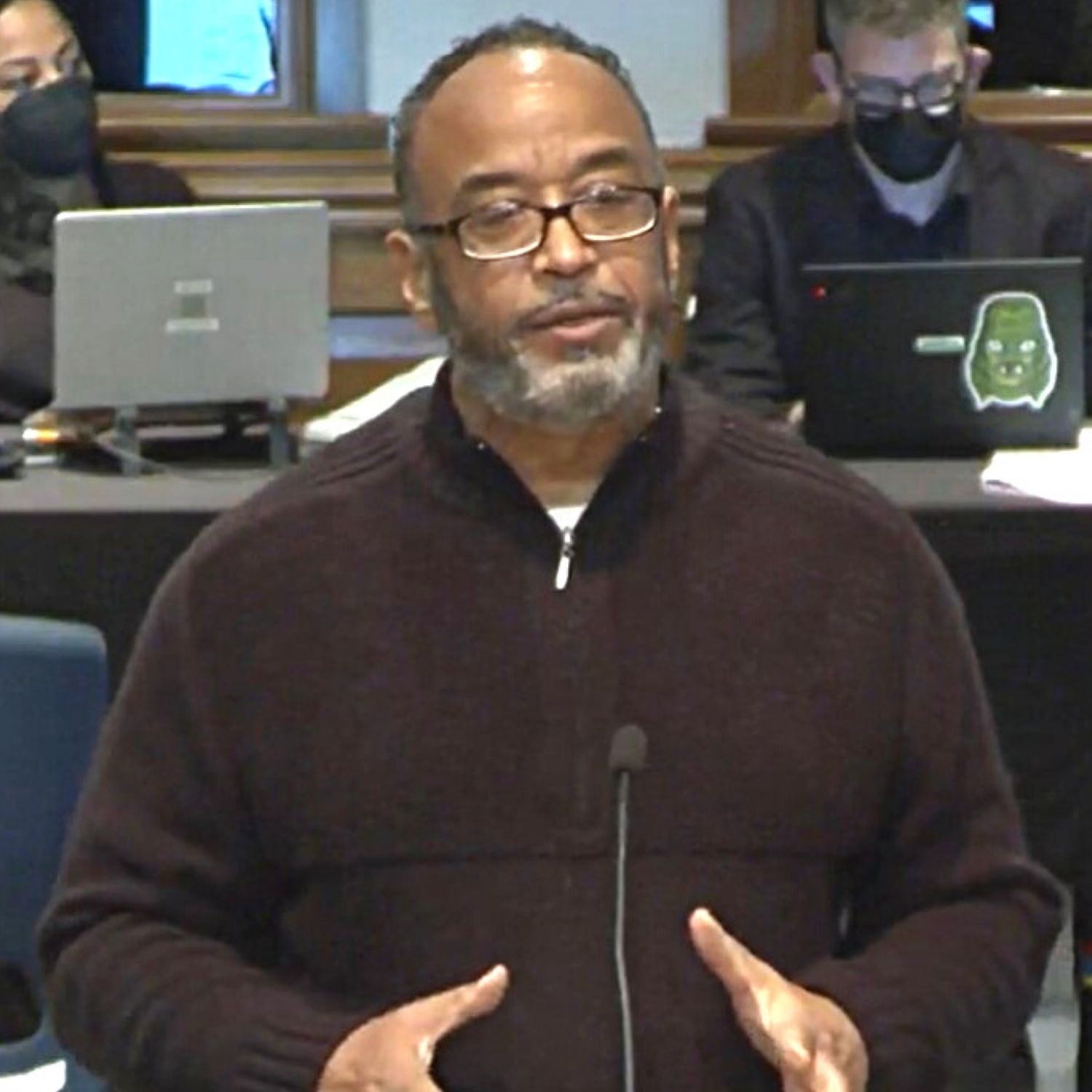 Fred Washington at Gainesville City Commission meeting