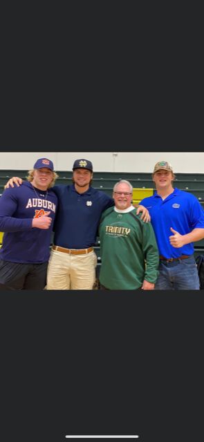 Trinity Catholic major college signees.