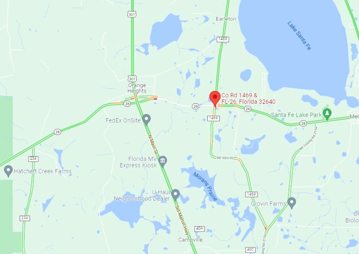 SR 26 and CR 1469 intersection